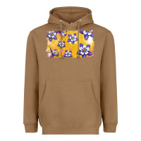 Toasted Coconut Rocky Mountain Columbine Flower Heavyweight Hoodie - Bettercallsaul