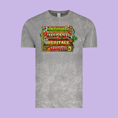 National Hispanic Heritage Month With Background Vintage Tee Designed By Bundleandbundleshop