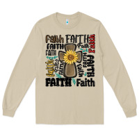 Mushroom faith cross Long Sleeve Tee - MaliasSmallBusiness