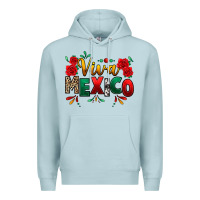 Blue Mist Viva Mexico Cinco De Mayo Premium Hoodie - texasbilliewilder