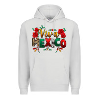 Dove Grey Viva Mexico Cinco De Mayo Premium Hoodie - texasbilliewilder