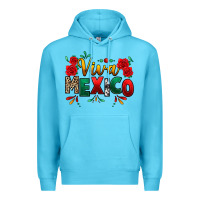 Ocean Blue Viva Mexico Cinco De Mayo Premium Hoodie - texasbilliewilder