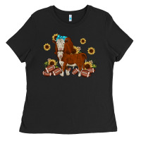 Black football hereford sunflower Ladies Tee - JahusDesignShop