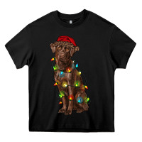 Black Christmas labrador retriever Heavy Core Tee - RanaPortraitStore