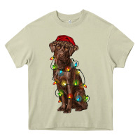 Mossy Christmas labrador retriever Heavy Core Tee - RanaPortraitStore