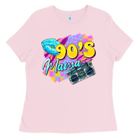 Bubblegum Pink 90's mama Ladies Tee - Zillion Design Studio