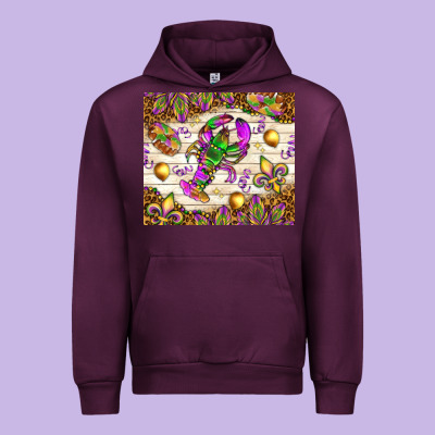 Mardi Gras With Crab Tumbler Urban Hoodie Designed By Howdyjamesfarm