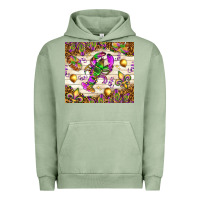 Pigment Oil Green Mardi Gras with crab tumbler Urban Hoodie - HowdyJamesFarm