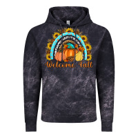 Cloud Black Welcome Fall Rainbow Vintage Hoodie - Artiststas