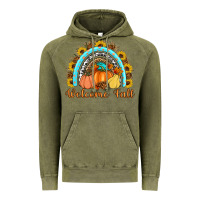 Vintage Olive Welcome Fall Rainbow Vintage Hoodie - Artiststas