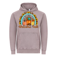 Vintage Zinc Welcome Fall Rainbow Vintage Hoodie - Artiststas