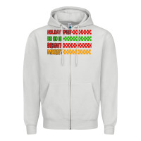 Dove Grey holiday spirit hohoho bright merry Zipper Hoodie - MaliasSmallBusiness
