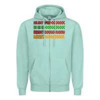 Seafoam holiday spirit hohoho bright merry Zipper Hoodie - MaliasSmallBusiness