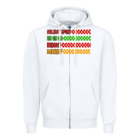 White holiday spirit hohoho bright merry Zipper Hoodie - MaliasSmallBusiness