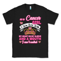 Black As A Cancer Girl I Was Born With My Heart On My Sleeve And A Mouth Classic Tee - Jasminsmagicworld