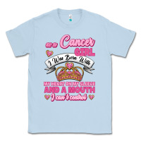 Dusty Blue As A Cancer Girl I Was Born With My Heart On My Sleeve And A Mouth Classic Tee - Jasminsmagicworld