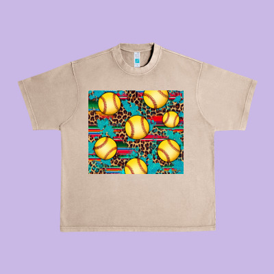 Softball Urban Heavy Tee Designed By Artiststas