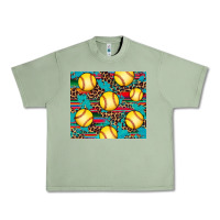 Oil Green softball Urban Heavy Tee - Artiststas