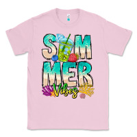 Bubblegum Pink Summer Vibes Classic Tee - CowhideDigitalArt
