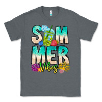 Charcoal Heather Summer Vibes Classic Tee - CowhideDigitalArt