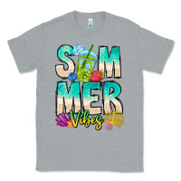 Heather Grey Summer Vibes Classic Tee - CowhideDigitalArt