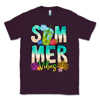 Plum Summer Vibes Classic Tee - CowhideDigitalArt