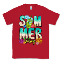Red Summer Vibes Classic Tee - CowhideDigitalArt