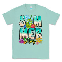 Seafoam Summer Vibes Classic Tee - CowhideDigitalArt