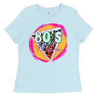 Baby Blue 80's mom Ladies Tee - Zillion Design Studio