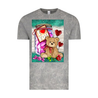 Cloud Rock candy jar with bear  air Vintage Tee - AdoDesignShop