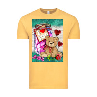 Vintage Mustard candy jar with bear  air Vintage Tee - AdoDesignShop