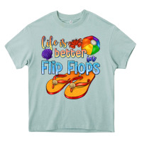 Arona life is better in flip flops Heavy Core Tee - texasbilliewilder