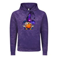 Cloud Purple witch gnome with pumpkin Vintage Hoodie - BundleAndBundleShop