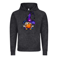 Vintage Black witch gnome with pumpkin Vintage Hoodie - BundleAndBundleShop
