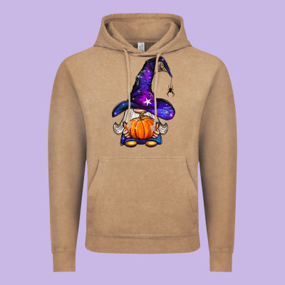 Witch Gnome With Pumpkin Vintage Hoodie Designed By Bundleandbundleshop