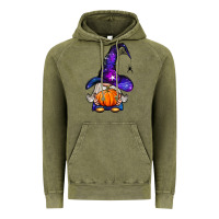 Vintage Olive witch gnome with pumpkin Vintage Hoodie - BundleAndBundleShop