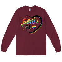 Burgundy gay af Long Sleeve Tee - MaliasSmallBusiness