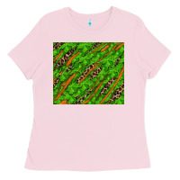 Bubblegum Pink Distressed Shamrock And Leopard Ladies Tee - RanaPortraitStore
