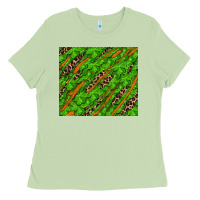 Matcha Distressed Shamrock And Leopard Ladies Tee - RanaPortraitStore