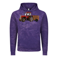 Cloud Purple farm tractor Vintage Hoodie - RanaPortraitStore