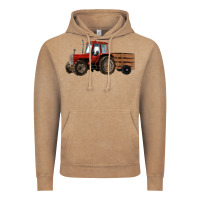 Vintage Coffee farm tractor Vintage Hoodie - RanaPortraitStore
