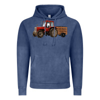 Vintage Denim farm tractor Vintage Hoodie - RanaPortraitStore