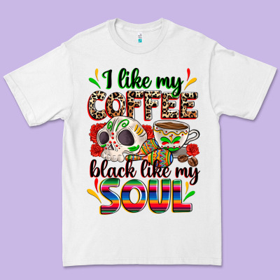 I Like My Coffee Black Like My Soul Premium Tee Designed By Zillion Design Studio