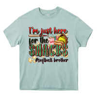 Arona i'm just here for the snacks #softball brother Heavy Core Tee - Zillion Design Studio