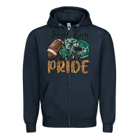 Navy small town big pride green Zipper Hoodie - MaliasSmallBusiness