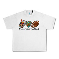 Lunar Rock peace love football Urban Heavy Tee - Artiststas
