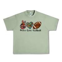 Oil Green peace love football Urban Heavy Tee - Artiststas