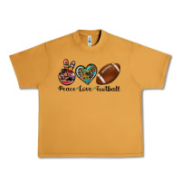 Peanut Butter peace love football Urban Heavy Tee - Artiststas