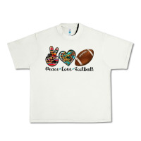Pistachio peace love football Urban Heavy Tee - Artiststas