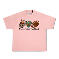 Salmon peace love football Urban Heavy Tee - Artiststas